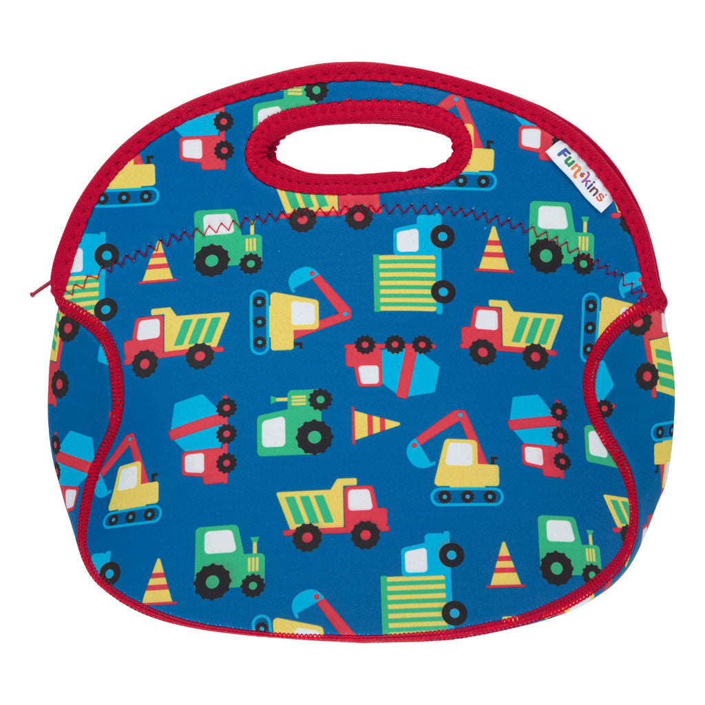 Funkins Large Lunch Bag: Construction Lunch Bag by Funkins | Cute Kid Stuff