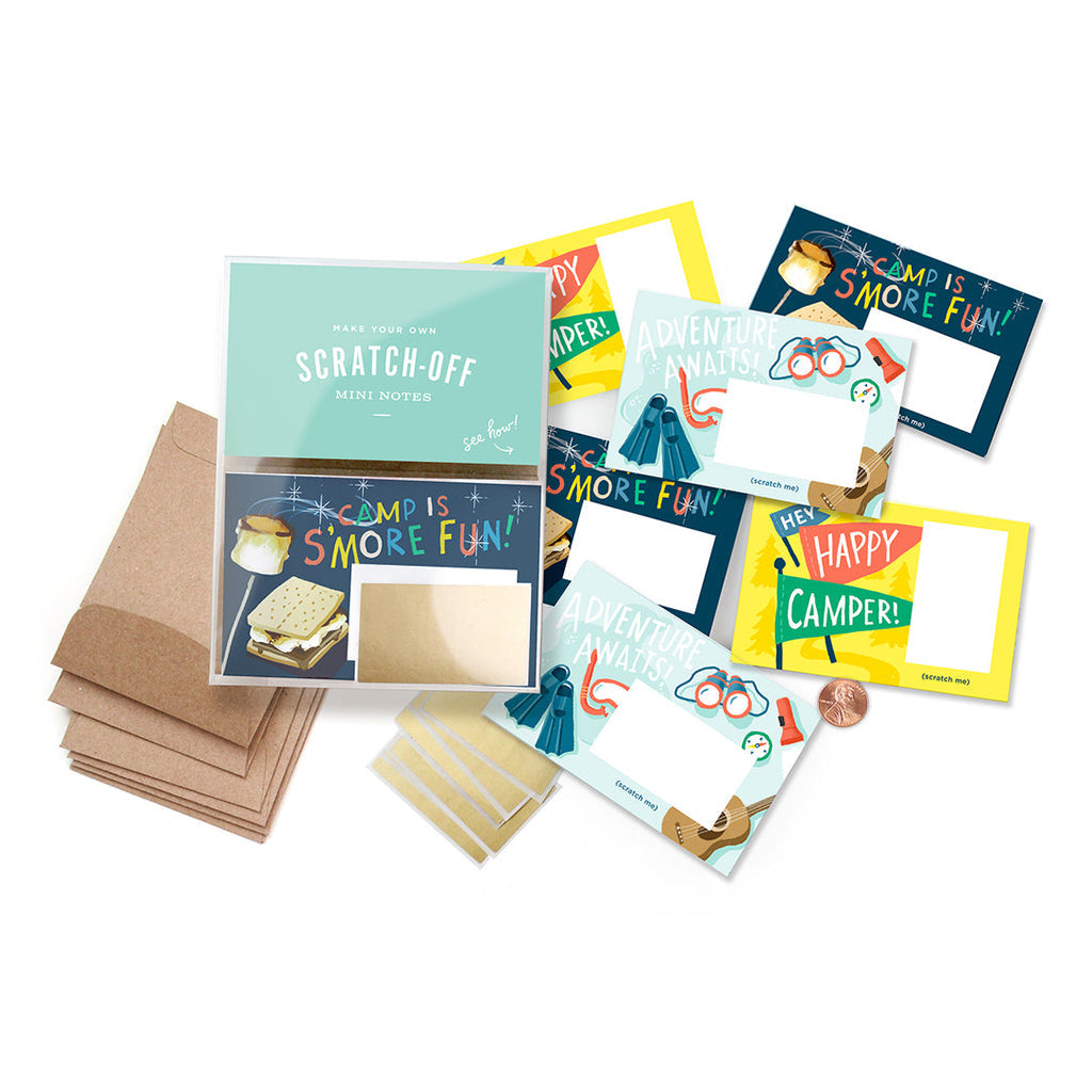 Inklings Paperie Scratch-off Lunchbox Notes: Camp Lunch Notes by Inklings Paperie | Cute Kid Stuff