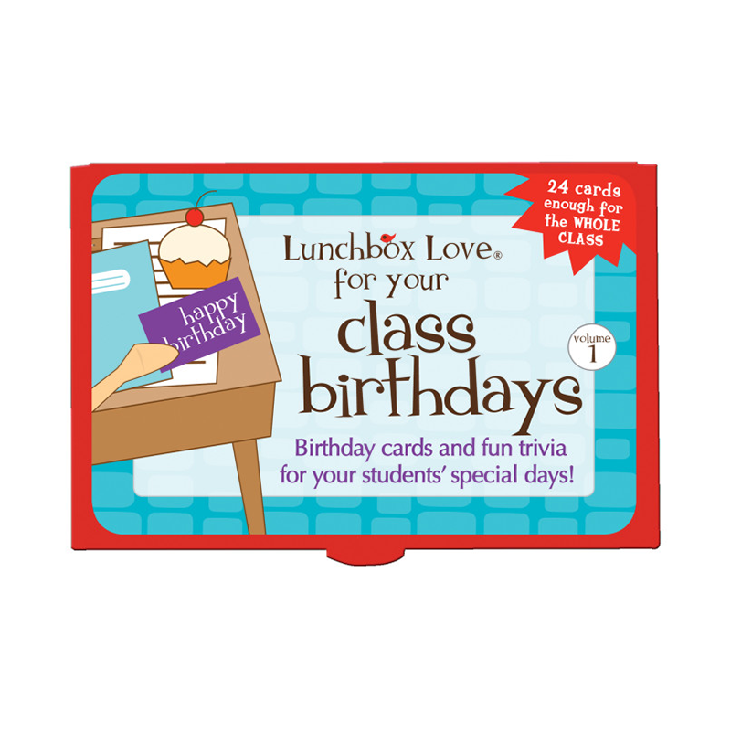 Lunchbox Love® For Teachers: Class Birthdays Lunch Notes by Lunchbox Love | Cute Kid Stuff