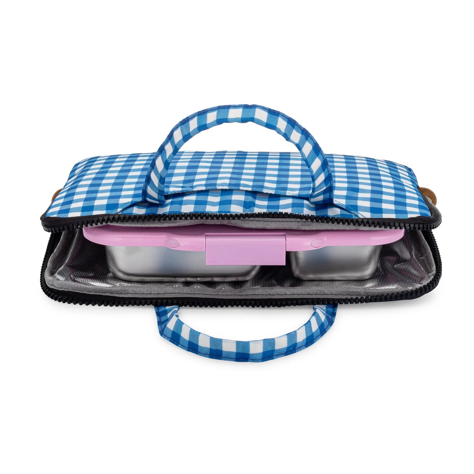 Yumbox Poche Insulated Sleeve with Handles: Vichy Lunch Bag by Yumbox | Cute Kid Stuff