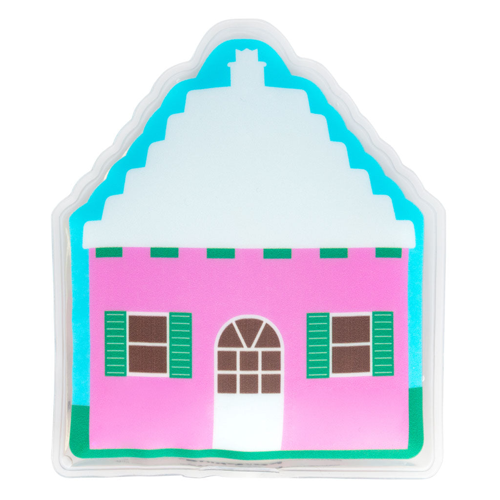 Funkins Gel Ice Pack: Bermuda Pink House