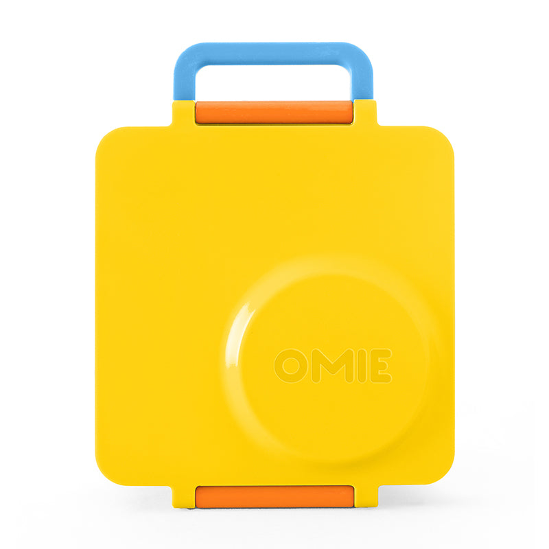 OmieLIfe OmieBox Hot & Cold Insulated Bento Lunch Box (V2) - Yellow Sunshine