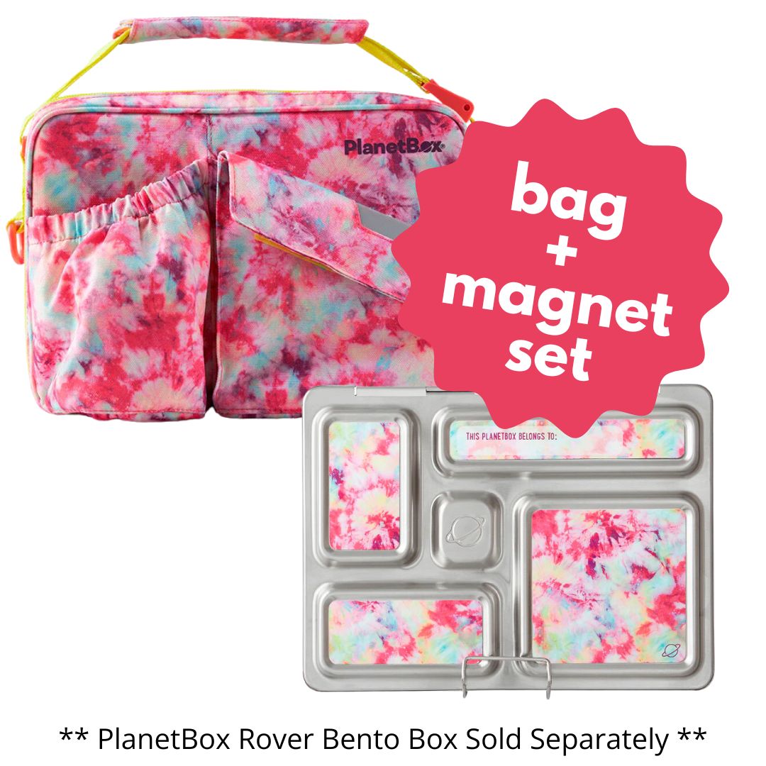 Blossom Tie Dye Carry Bag + Rover Magnets (Bento Box Sold Separately)