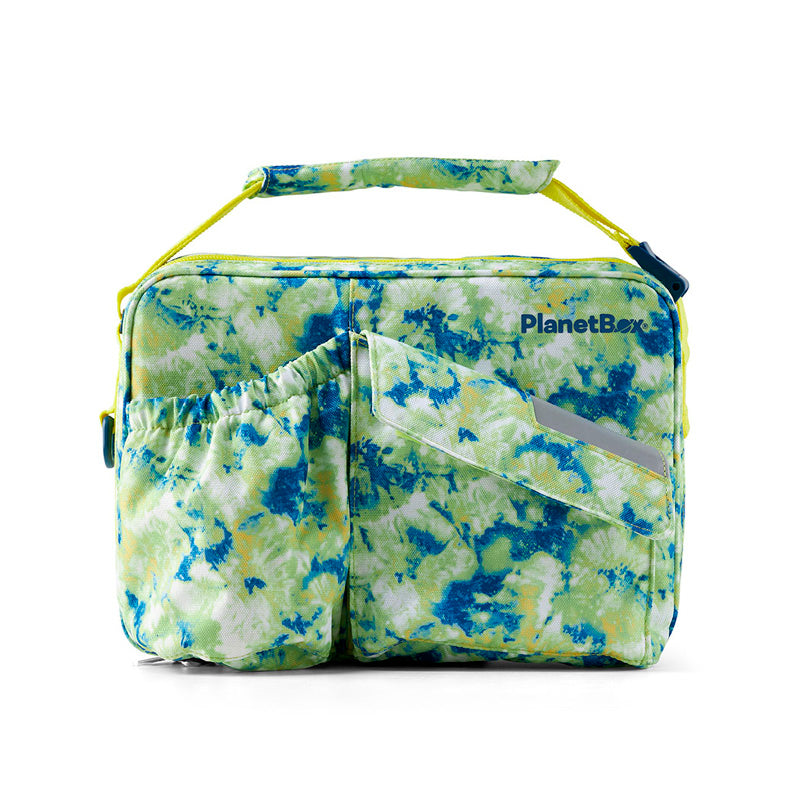 PlanetBox Insulated Carry Bag for Rover or Launch: Snap Pea Tie Dye