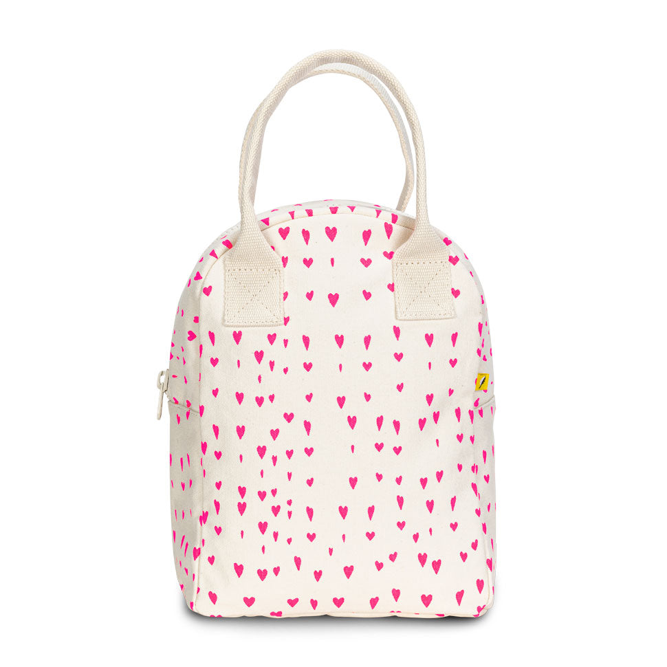 Fluf Zipper Lunch Bag: Tiny Hearts