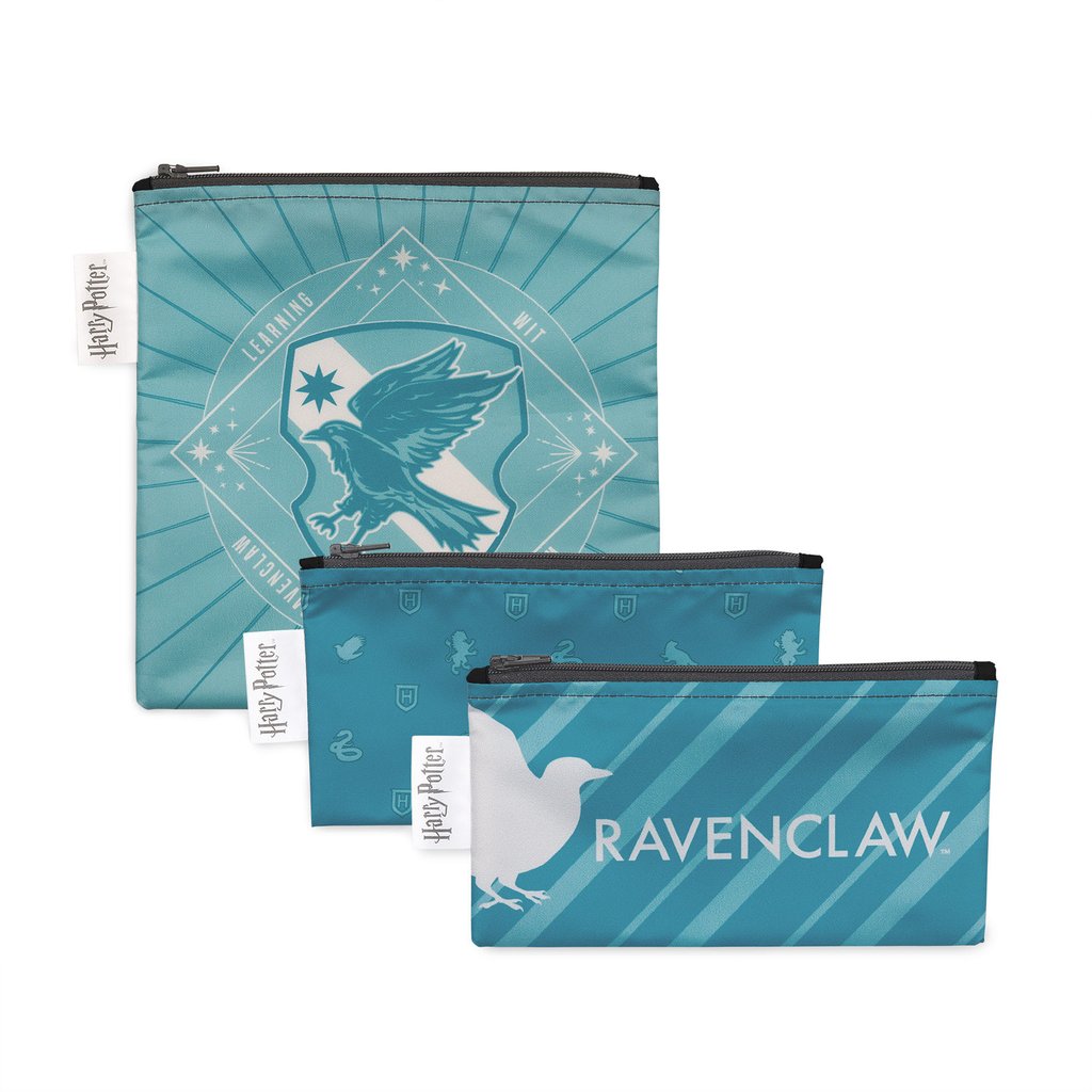 Bumkins Reusable Snack Bags (3 pack): Harry Potter Ravenclaw™ Snack Bag by Bumkins | Cute Kid Stuff