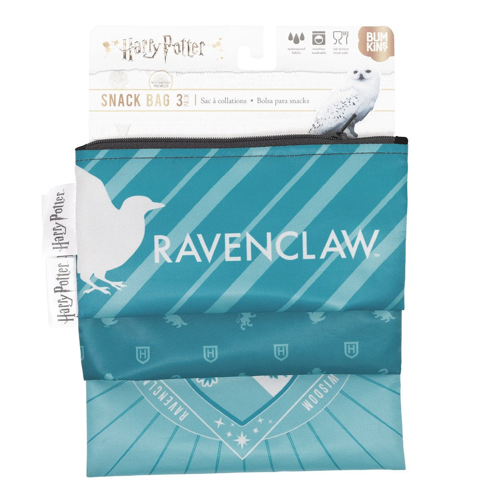 Bumkins Reusable Snack Bags (3 pack): Harry Potter Ravenclaw™ Snack Bag by Bumkins | Cute Kid Stuff