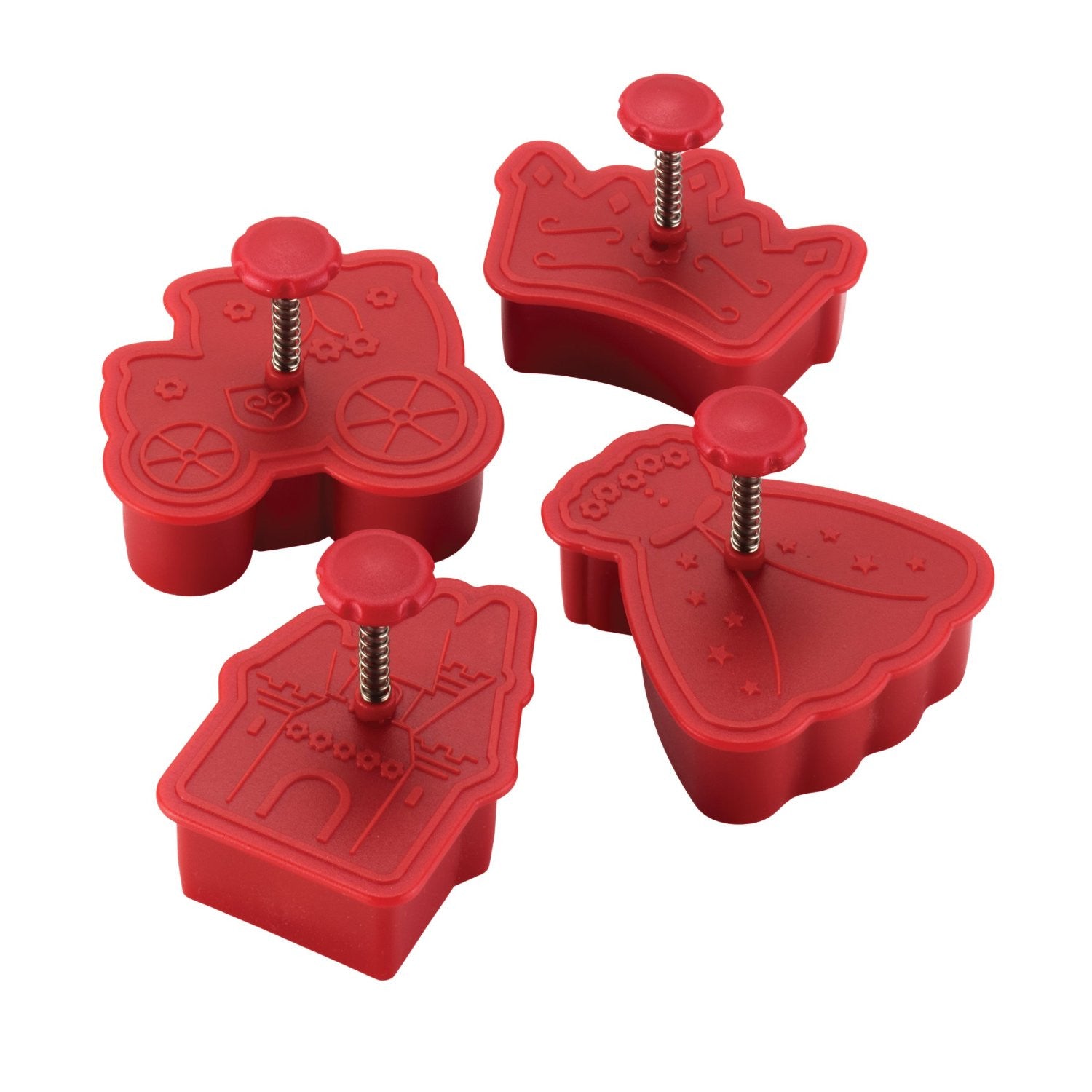 Cake Boss 4-Piece Princess Press Set Bento Accessories by Cake Boss | Cute Kid Stuff