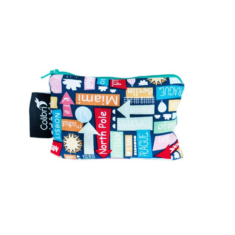 Colibri Small Reusable Snack Bag - Destination Snack Bag by Colibri | Cute Kid Stuff