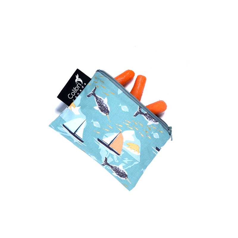 Colibri Small Reusable Snack Bag - Narwhal Snack Bag by Colibri | Cute Kid Stuff