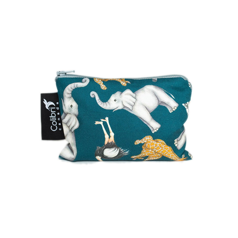 Colibri Small Reusable Snack Bag - Safari Snack Bag by Colibri | Cute Kid Stuff