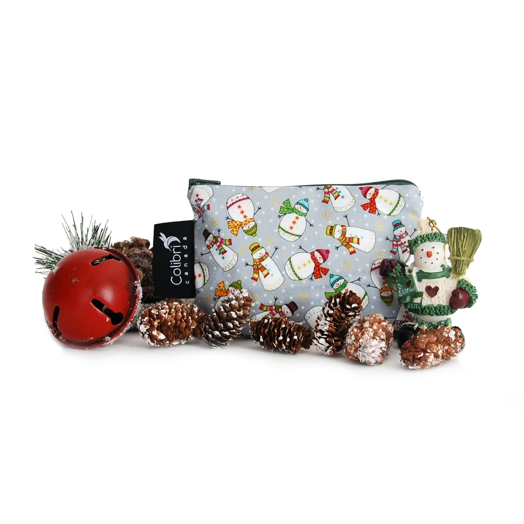 Colibri Small Reusable Snack Bag - Snowman Snack Bag by Colibri | Cute Kid Stuff