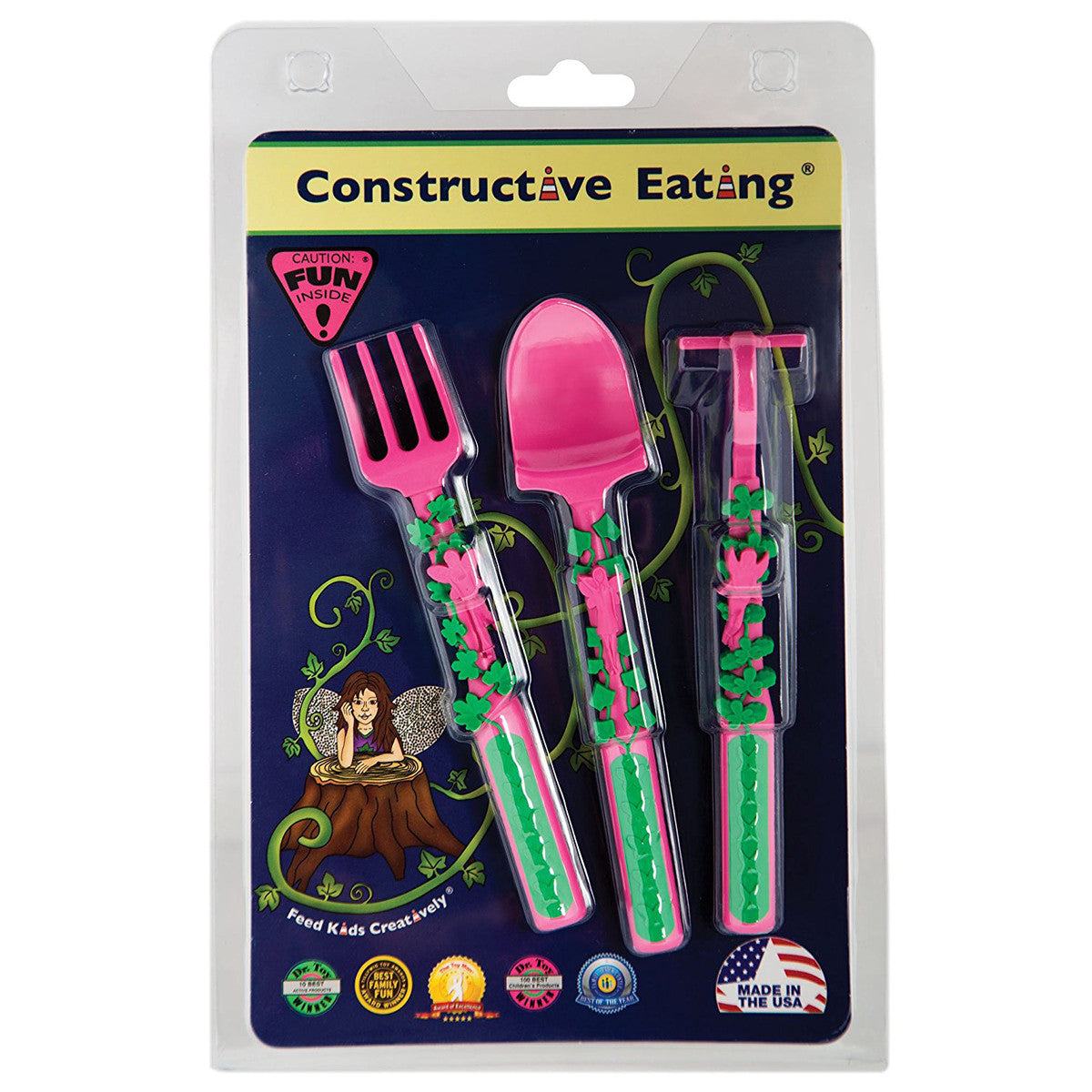 Fairy Theme - Kids Cutlery Fork and Spoon Set