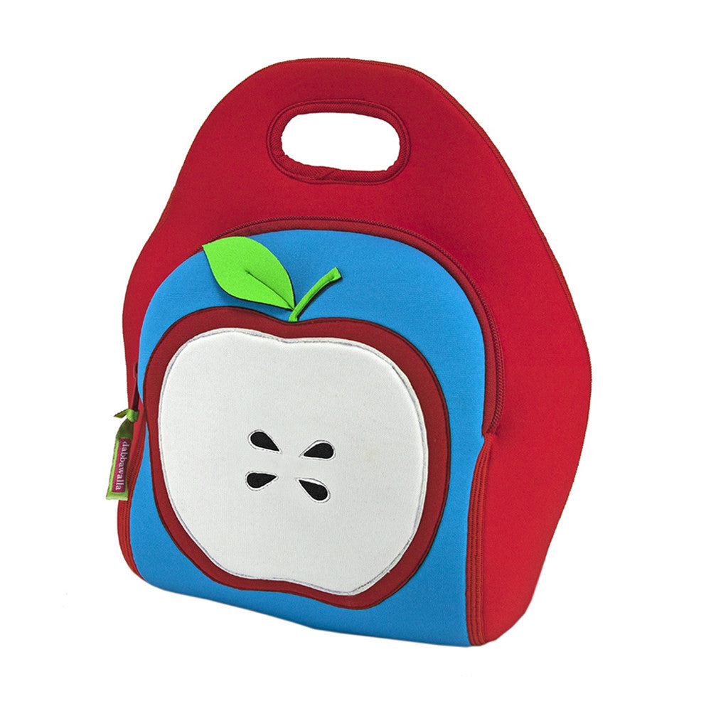 Dabbawalla Machine Washable Insulated Lunch Bag: Apple Lunch Bag by Dabbawalla | Cute Kid Stuff