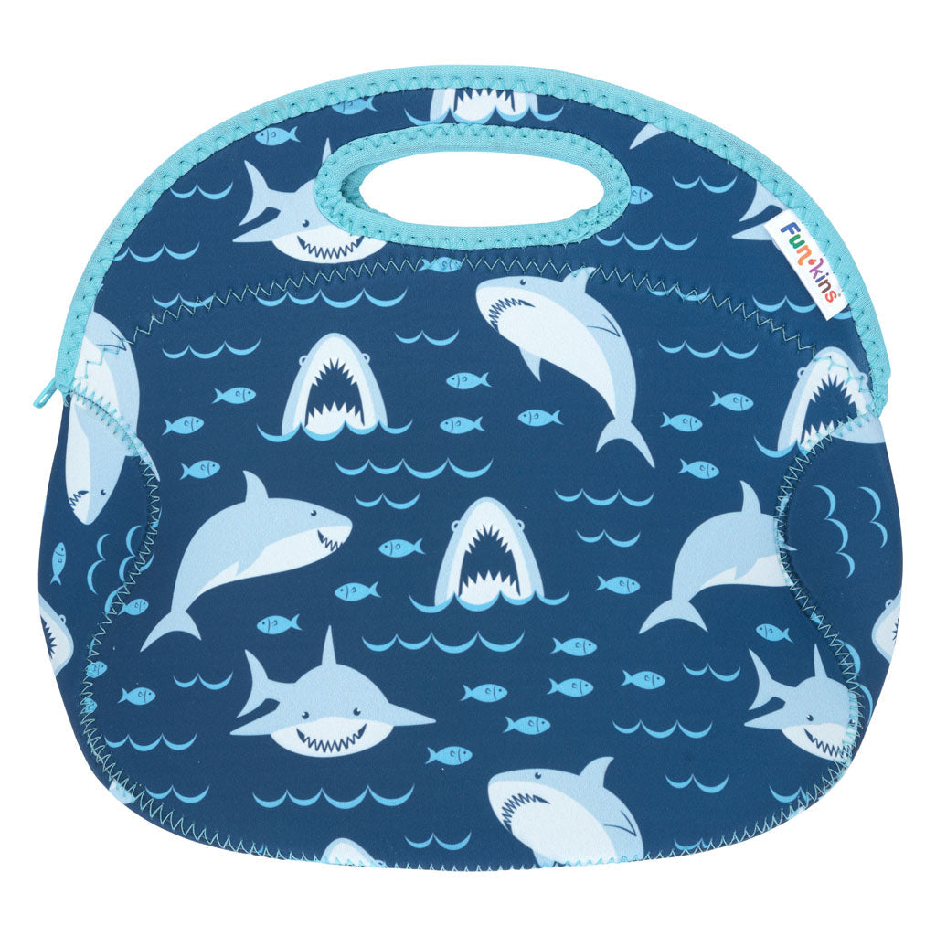 Funkins Large Lunch Bag: Sharks Lunch Bag by Funkins | Cute Kid Stuff
