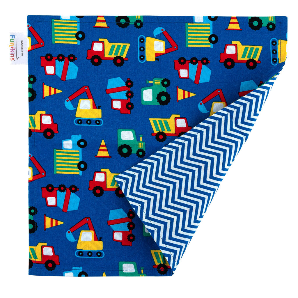 Funkins Napkins (Set of 2): Construction Napkin by Funkins | Cute Kid Stuff