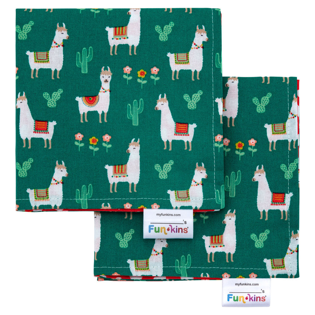 Funkins Napkins (Set of 2): Llamas Napkin by Funkins | Cute Kid Stuff