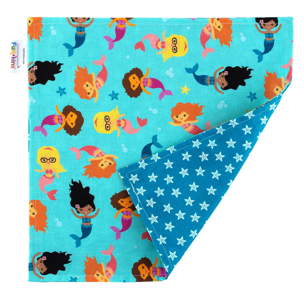 Funkins Napkins (Set of 2): Mermaids Napkin by Funkins | Cute Kid Stuff