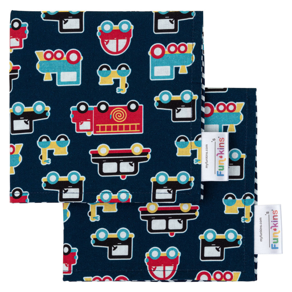 Funkins Napkins (Set of 2): Transportation Napkin by Funkins | Cute Kid Stuff
