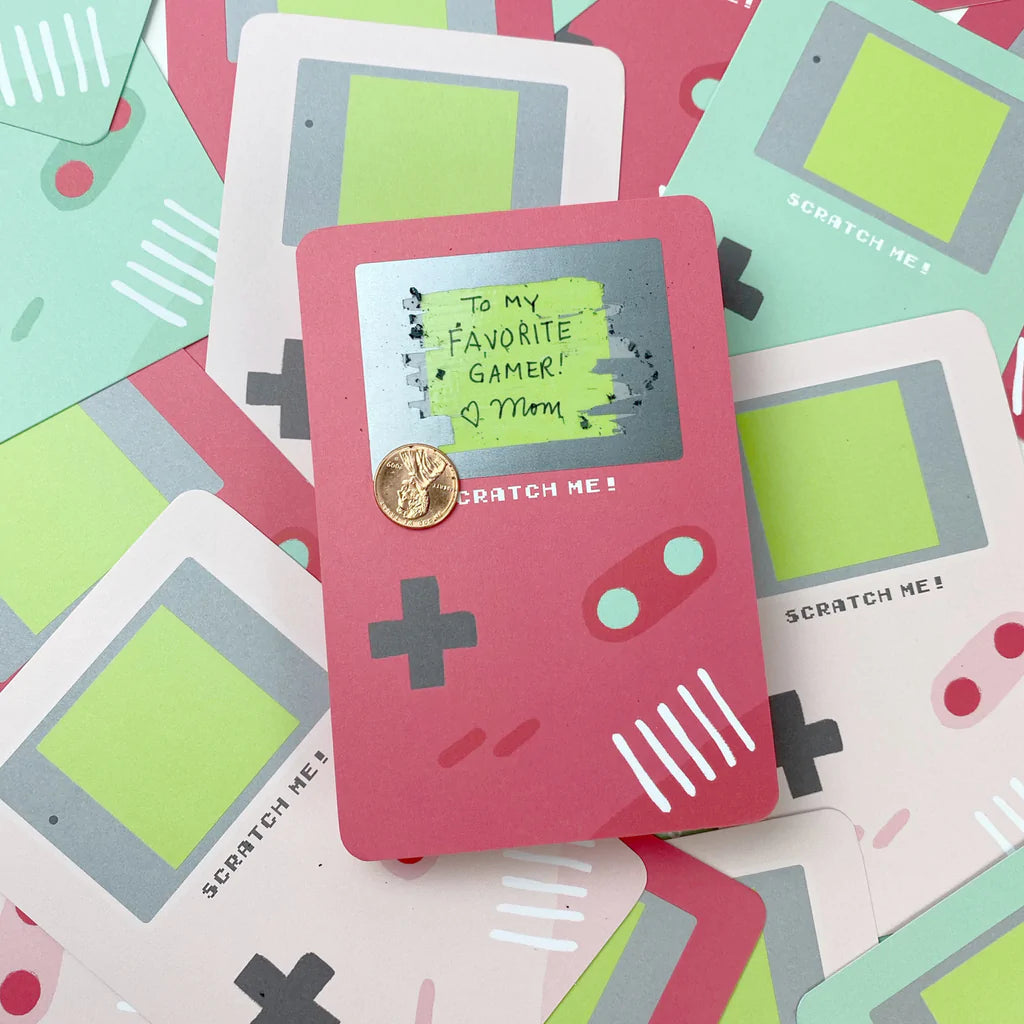 Inklings Paperie Scratch-off Lunchbox Notes: Gamers (Ed. 7) Lunch Notes by Inklings Paperie | Cute Kid Stuff