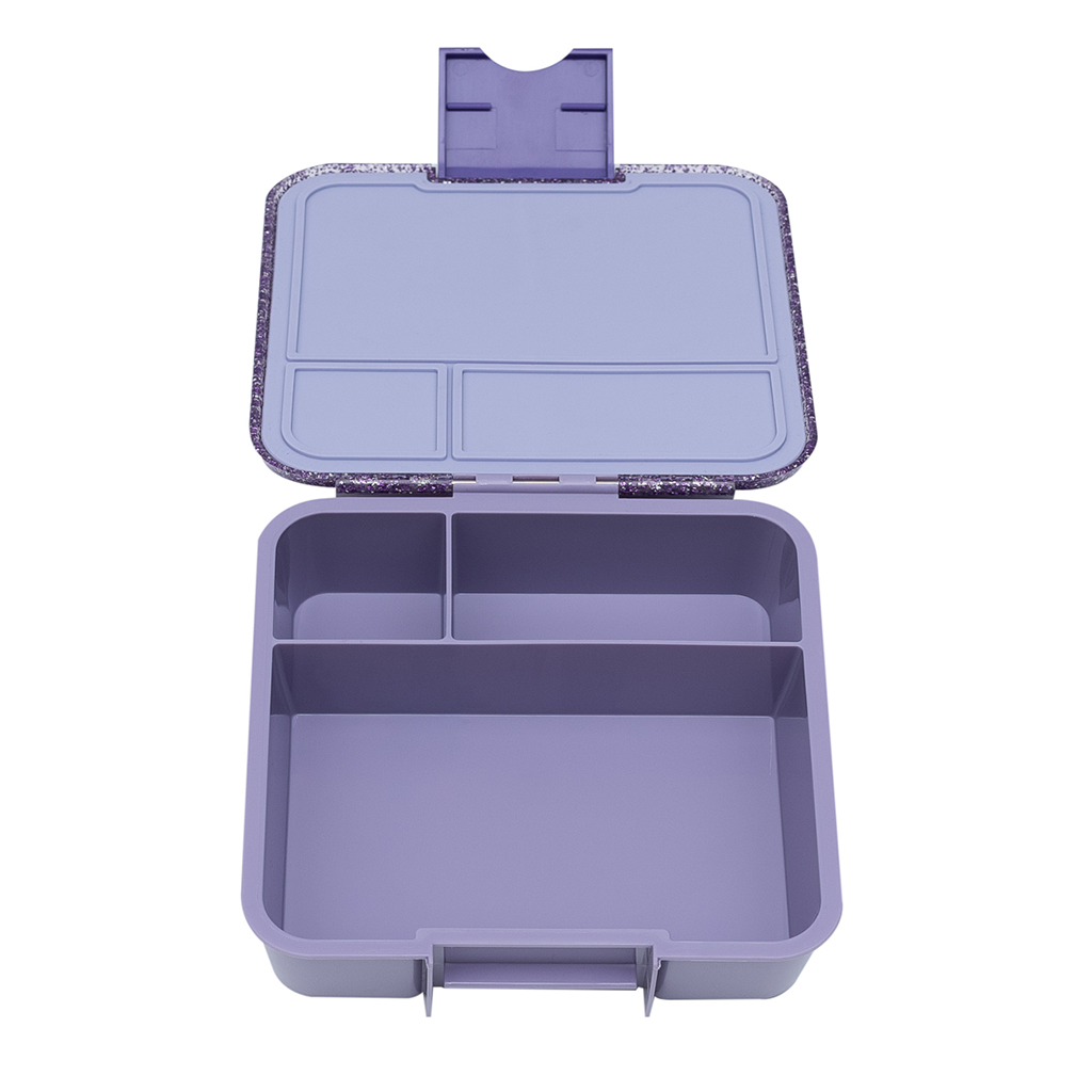 Little Lunch Box Co. Bento Three: Glitter Purple - Limited Edition Bento Box by Little Lunch Box Co. | Cute Kid Stuff