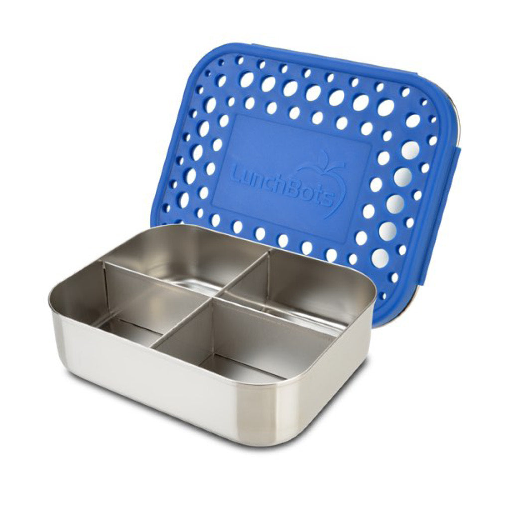 LunchBots Large Trio Stainless Steel Lunch Container -Three