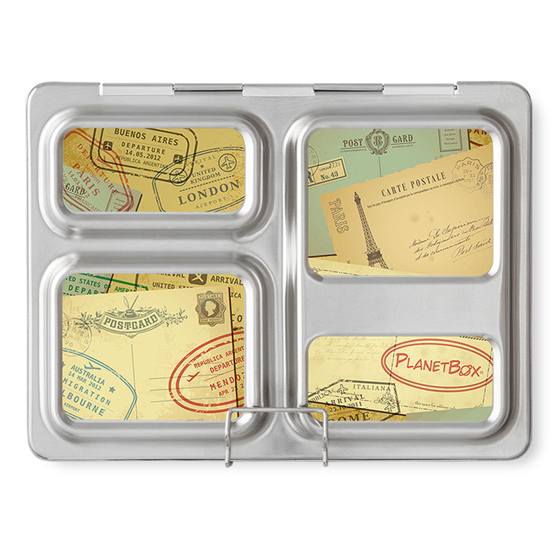 Magnet Set for PlanetBox Launch: Air Mail Magnets by PlanetBox | Cute Kid Stuff