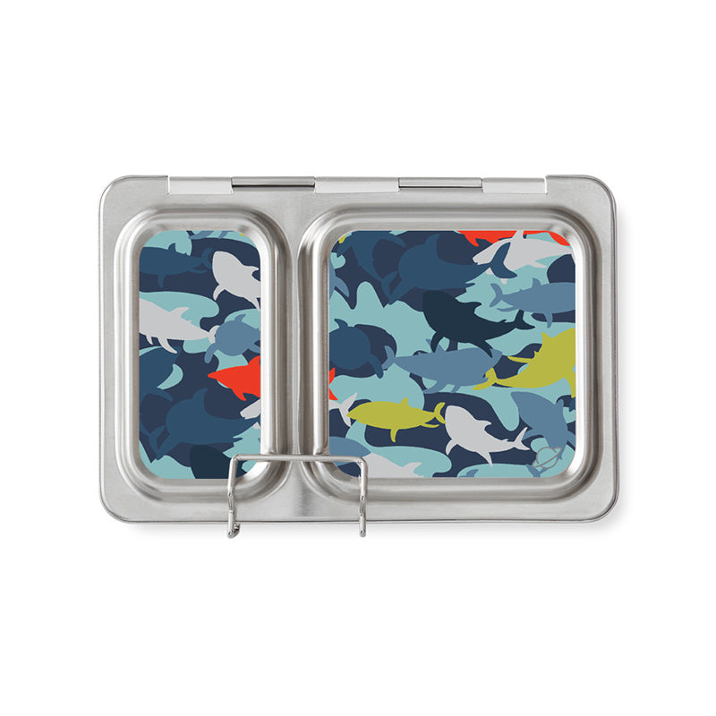 Magnet Set for PlanetBox Shuttle: Camo Sharks Magnets by PlanetBox | Cute Kid Stuff