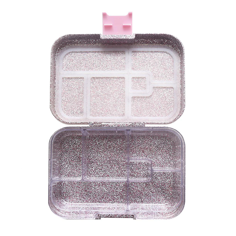 MunchBox Maxi6: Sparkle Pink Bento Box by MunchBox | Cute Kid Stuff