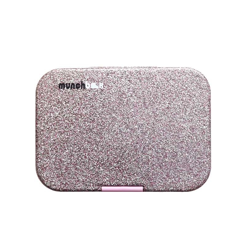 MunchBox Maxi6: Sparkle Pink Bento Box by MunchBox | Cute Kid Stuff