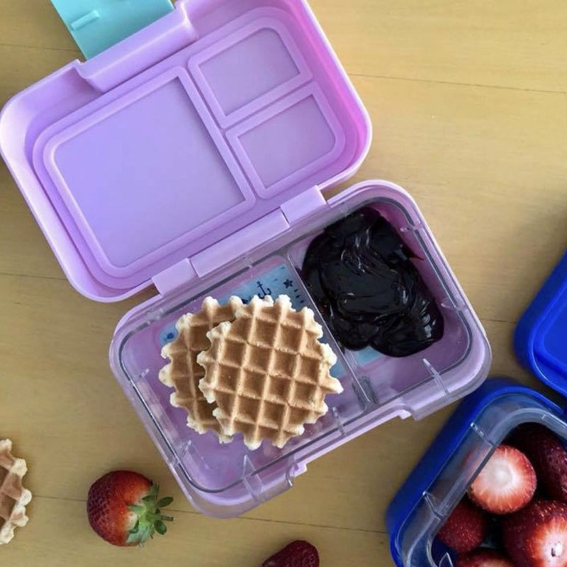 MunchBox Munchi Snack: Pink Marshmallow + Extra Tray Bento Box by MunchBox | Cute Kid Stuff