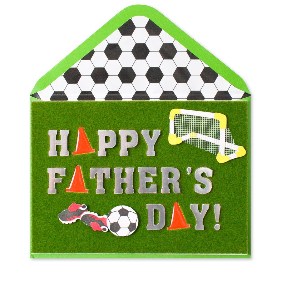 PAPYRUS Handmade Soccer Icons Father's Day Card | CuteKidStuff.com