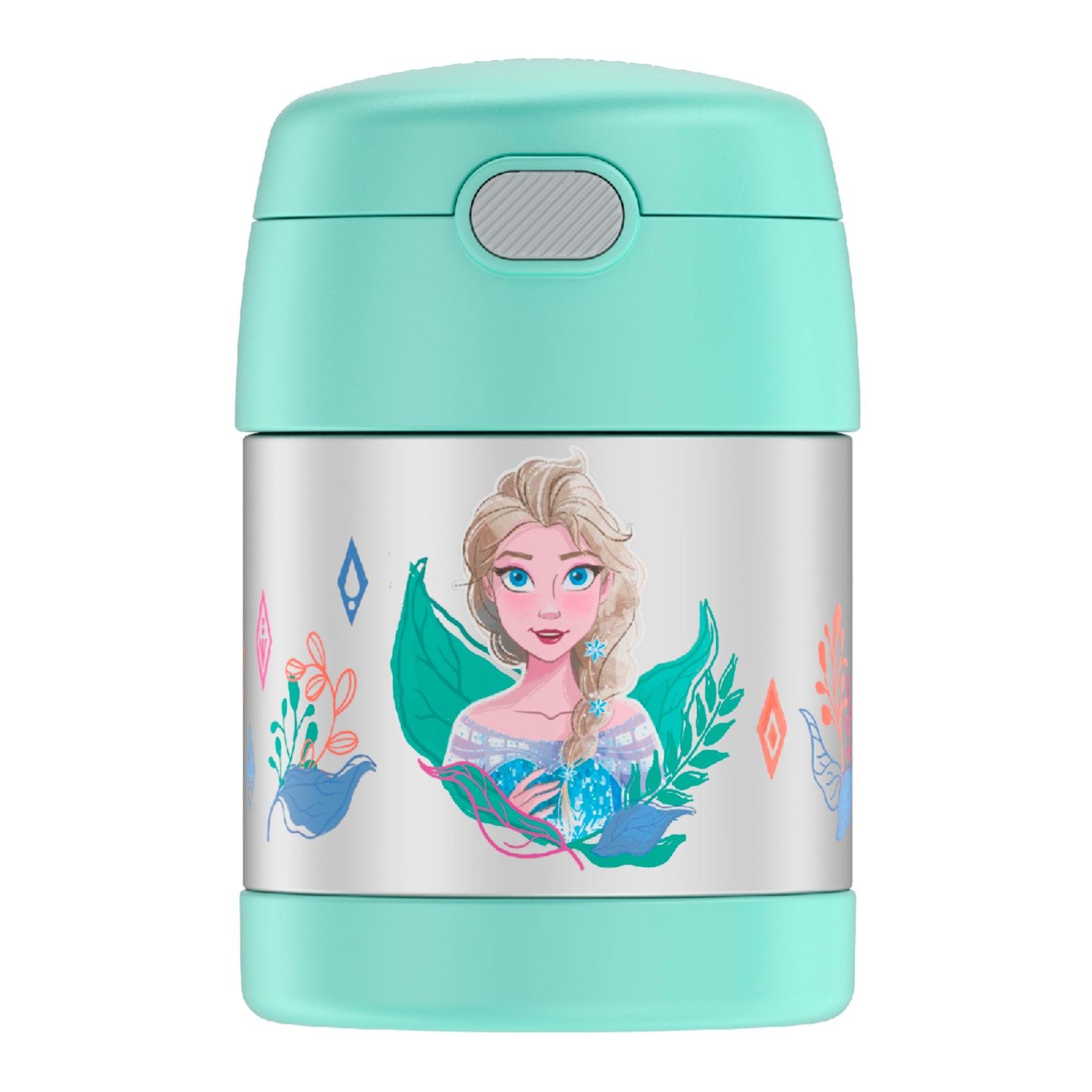 Thermos 10oz FUNtainer Food Jar with Spoon: Frozen 2 Mint