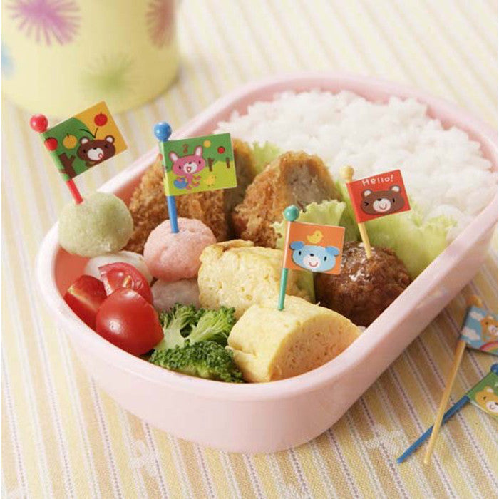 Torune Animal Flag Food Picks Bento Accessories by Torune | Cute Kid Stuff