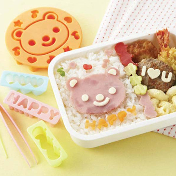 Torune Bear & Messages Ham & Cheese Cutter Set Bento Accessories by Torune | Cute Kid Stuff