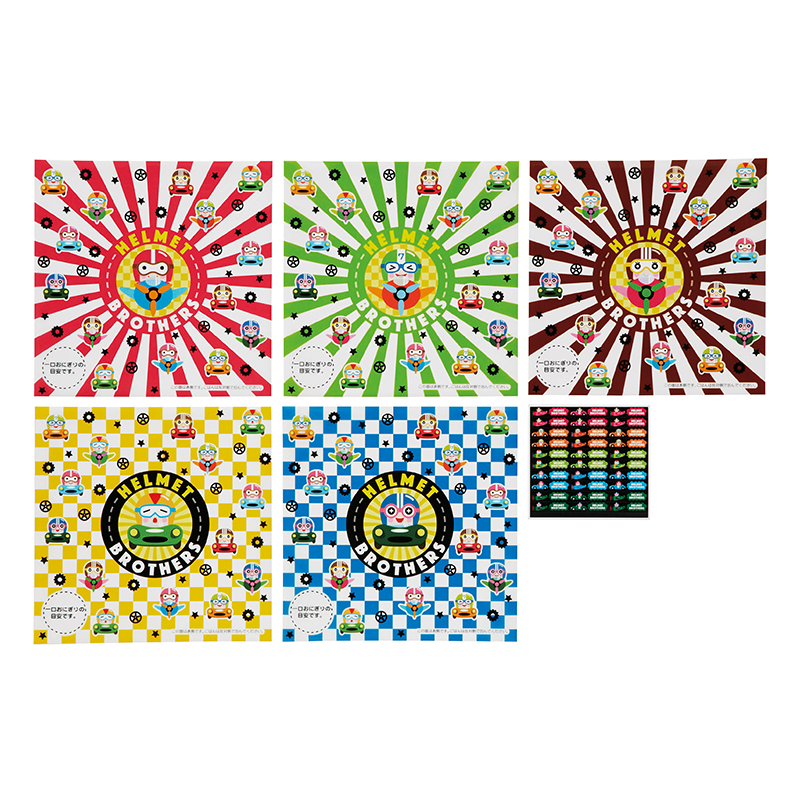 Torune Rice Wrapper: Helmet Brothers Bento Accessories by Torune | Cute Kid Stuff