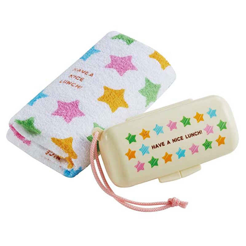 Torune Run-Run Stars Towel & Case Set Bento Accessories by Torune | Cute Kid Stuff