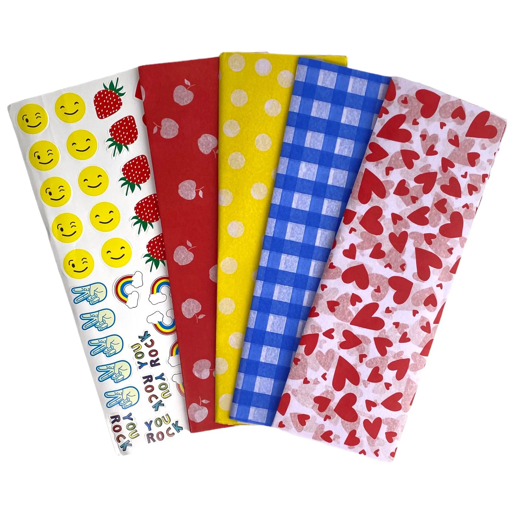 Yumbox Sandwich Paper Wrap (Set of 40): Hearts Bento Accessories by Yumbox | Cute Kid Stuff