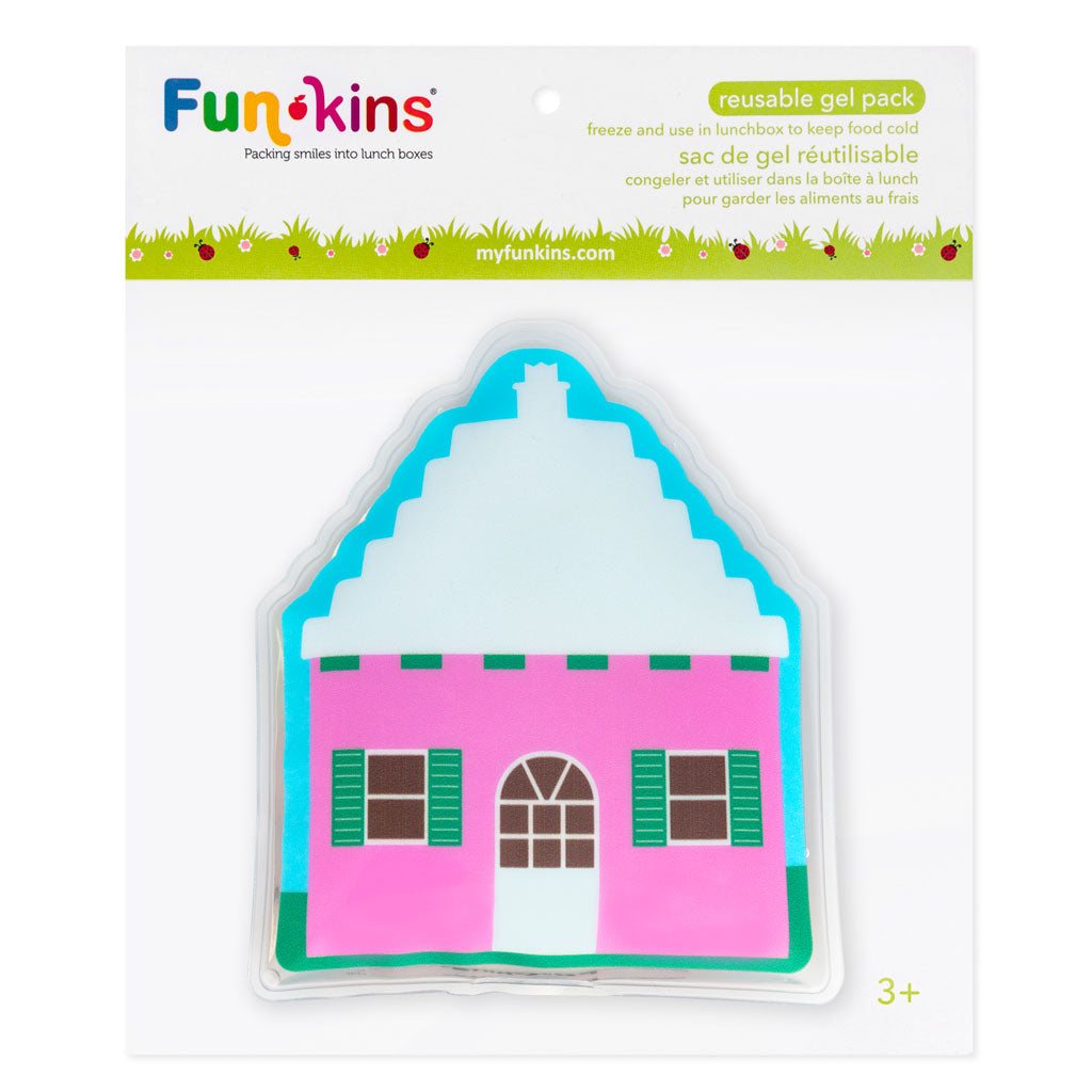 Funkins Gel Ice Pack: Bermuda Pink House