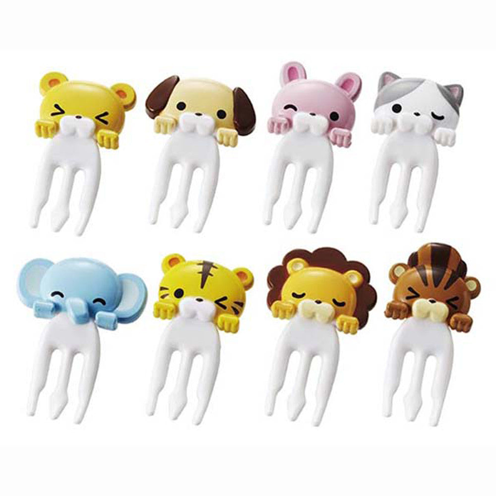 Japanese Bento Box Accessories Food Pick Cute Animal Fork 8 pcs fo