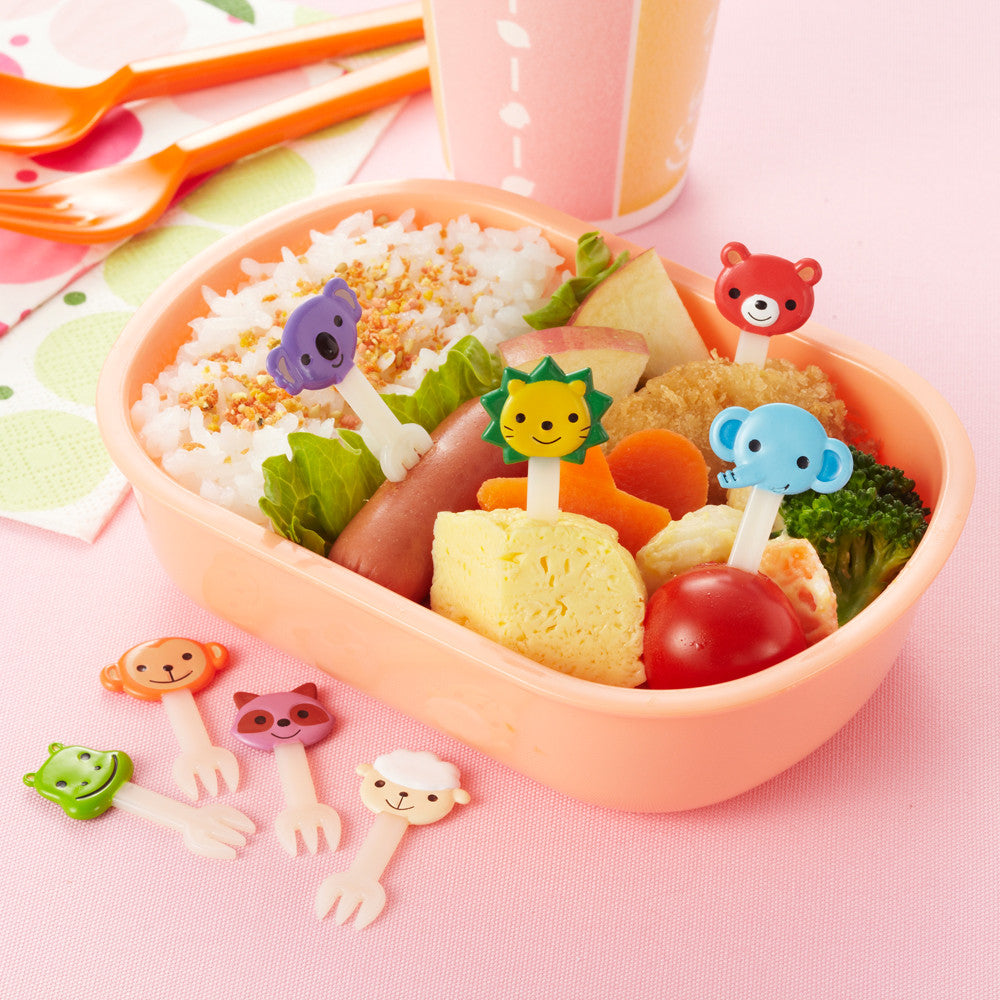 8 Animal Friends Food Forks for Bento Boxes_CuteKidStuff.com