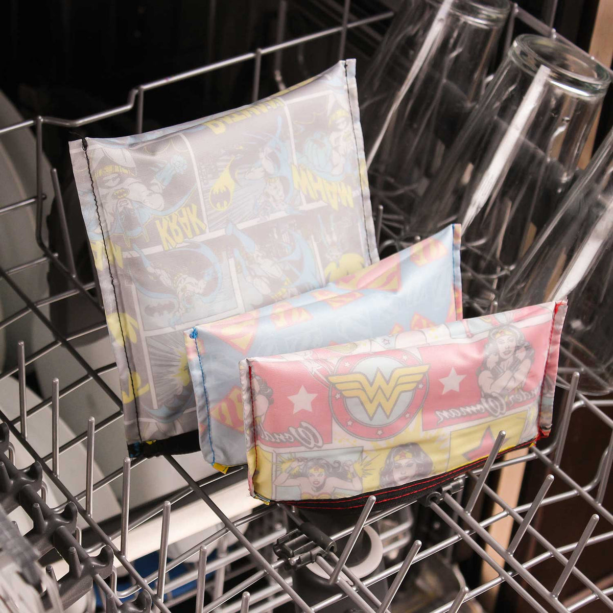 Bumkins Reusable Snack Bags (3 pack): Superman