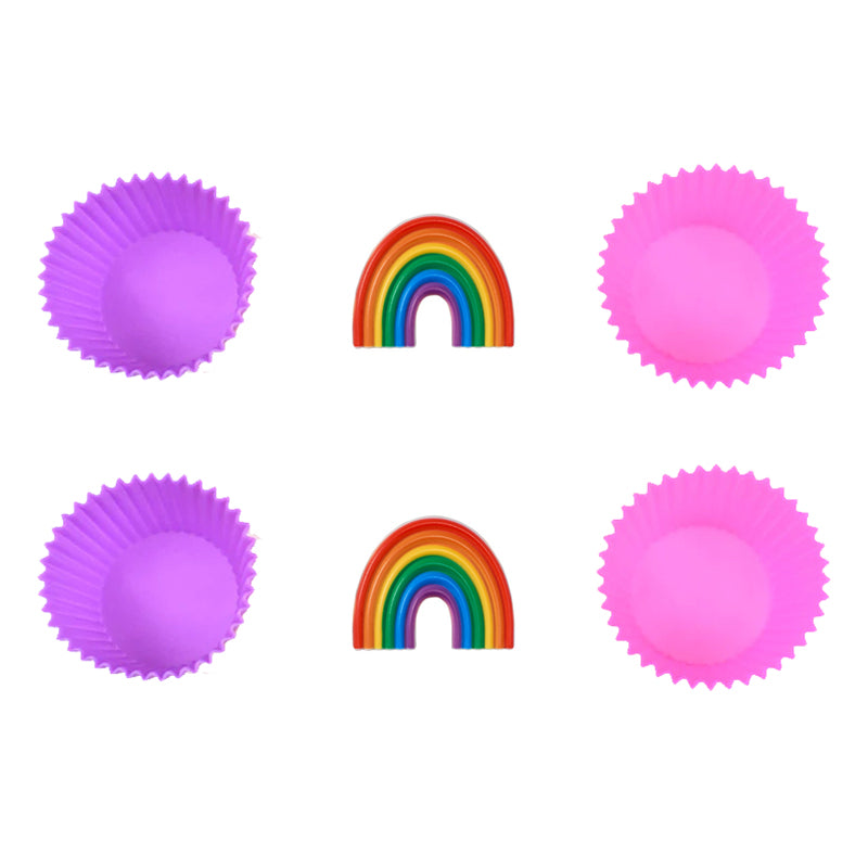 CKS Rainbow Bundle (Silicone Cups & Rings, 6Pk)