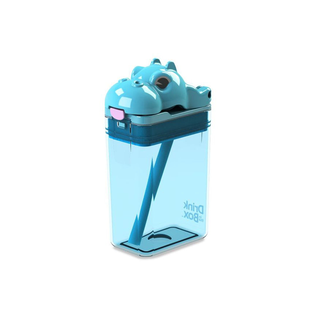 Drink-In-The-Box 8oz Funtops: Blue Hippo