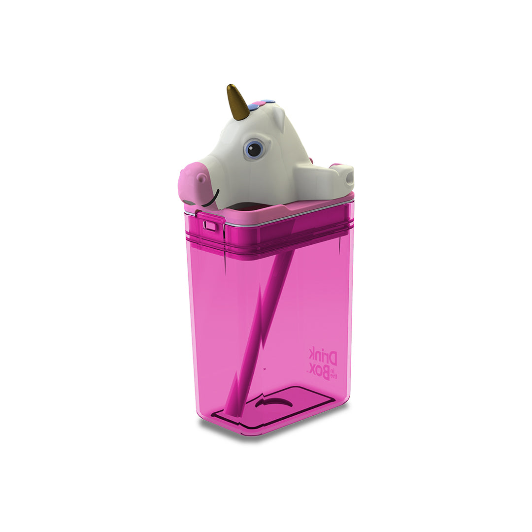 Drink-In-The-Box 8oz Funtops: Pink Unicorn