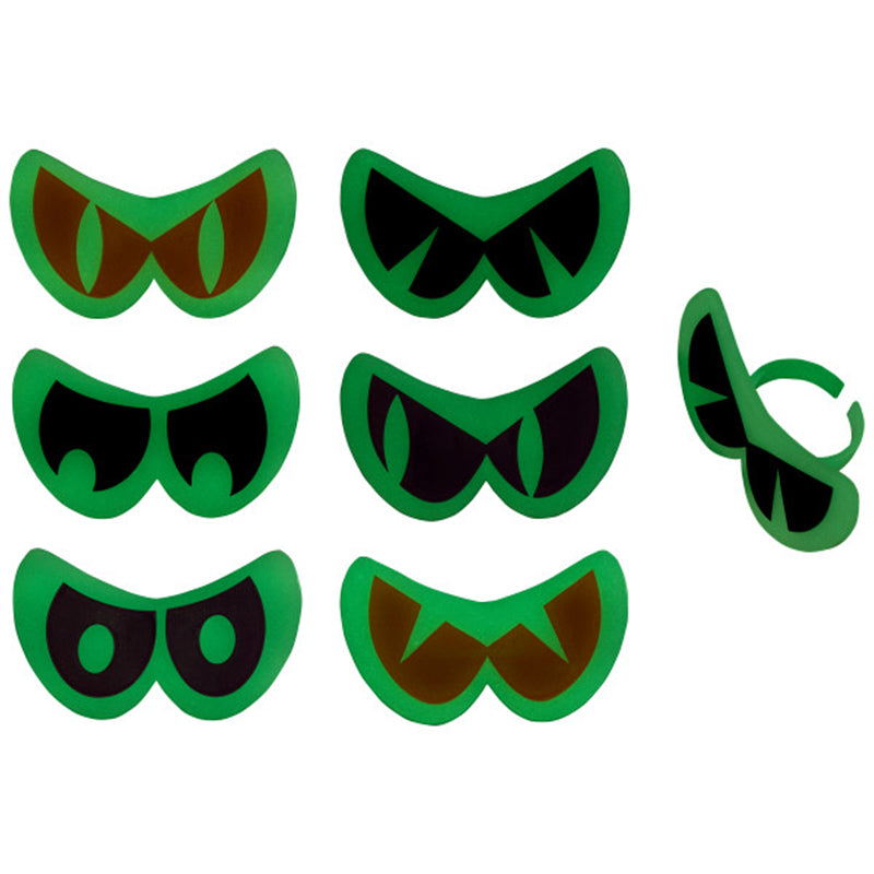 Decopac Glow-in-the-Dark Eyes (Rings, 6Pk)