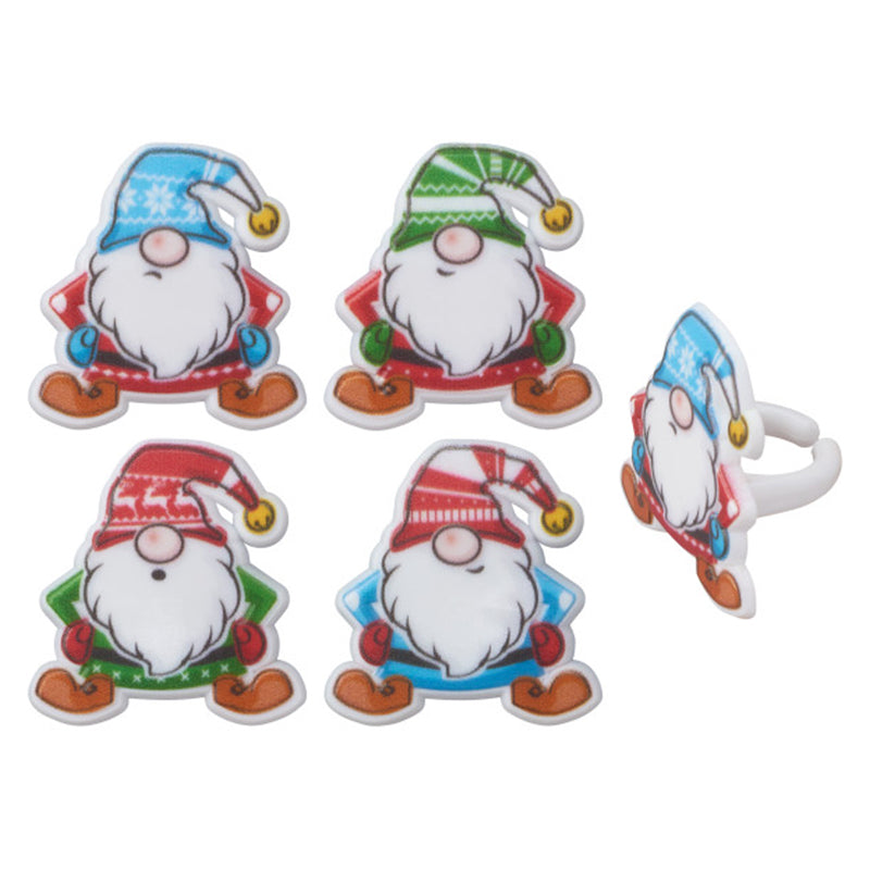 Decopac Holiday Gnomes Rings