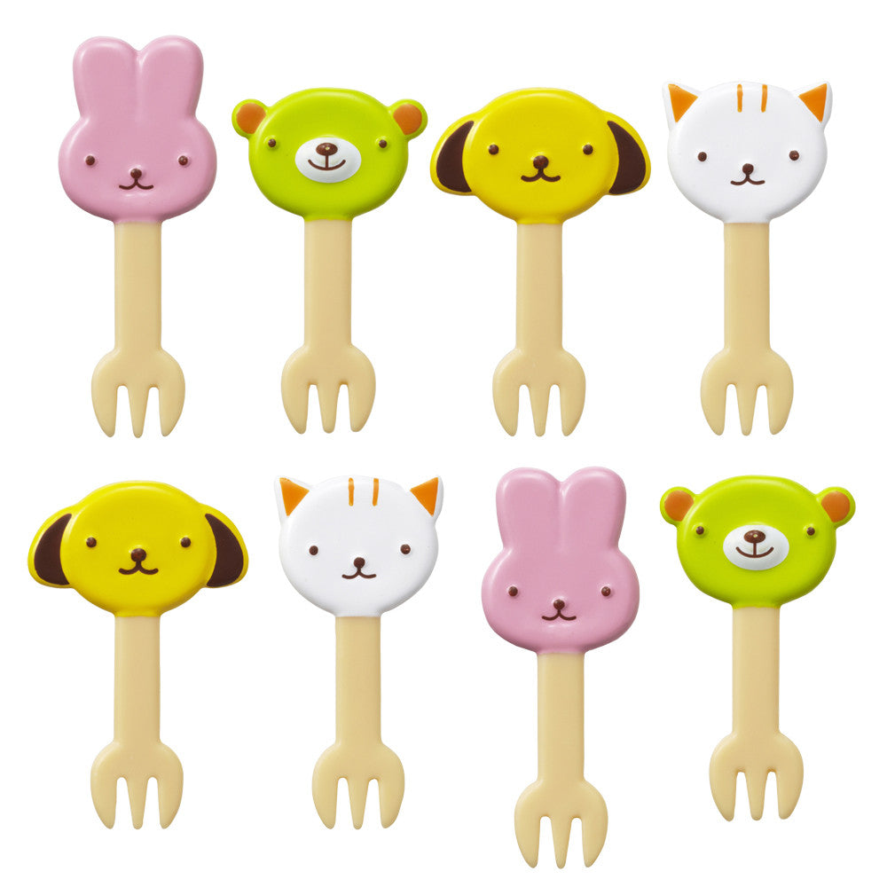Animal Friends Food Forks for Bento Boxes_CuteKidStuff.com