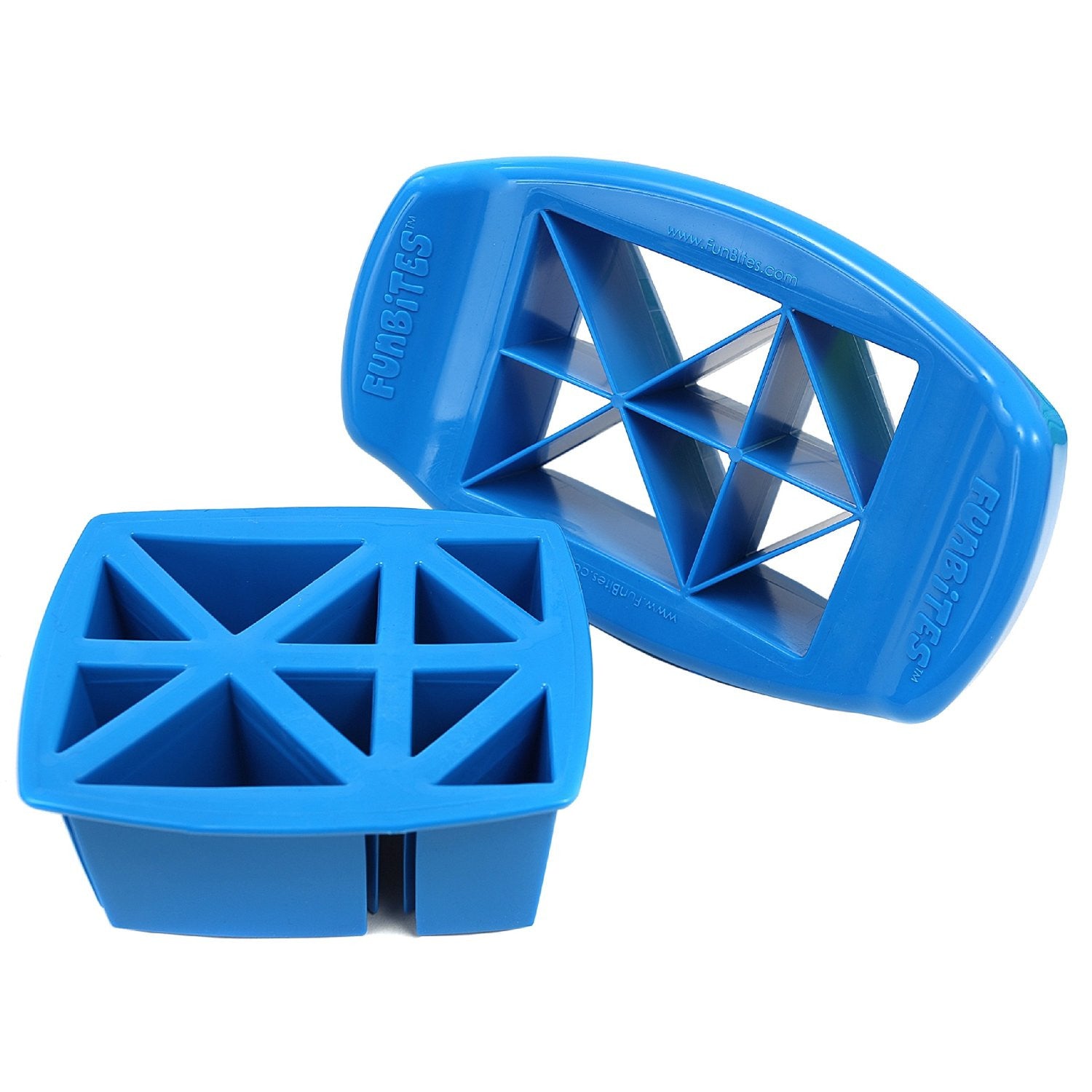 FunBites TRIANGLES Food Cutter - Blue