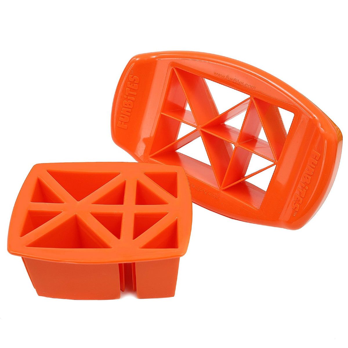 FunBites TRIANGLES Food Cutter - Orange